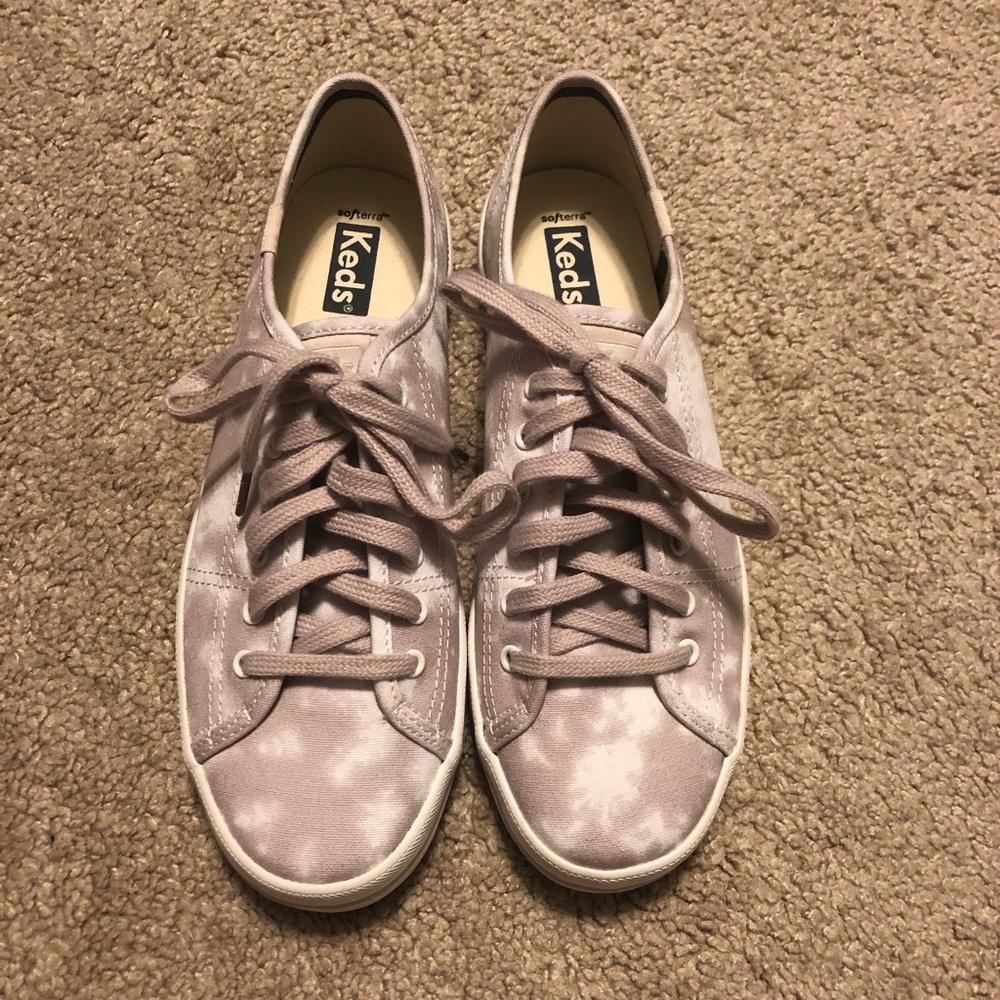 Tie dye purple ked sneakers